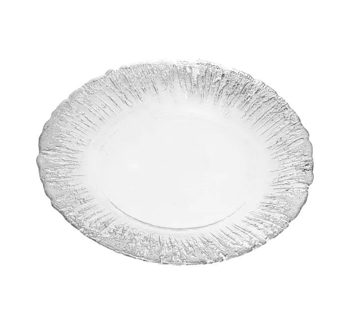 Classic Touch Dinner Plates With Flash Design - 11"D