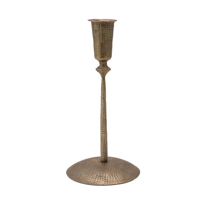 Storied Home Hand-Forged Hammered Metal Taper Holder