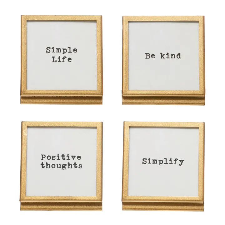 Storied Home Sophisticated Metal & Glass Frame