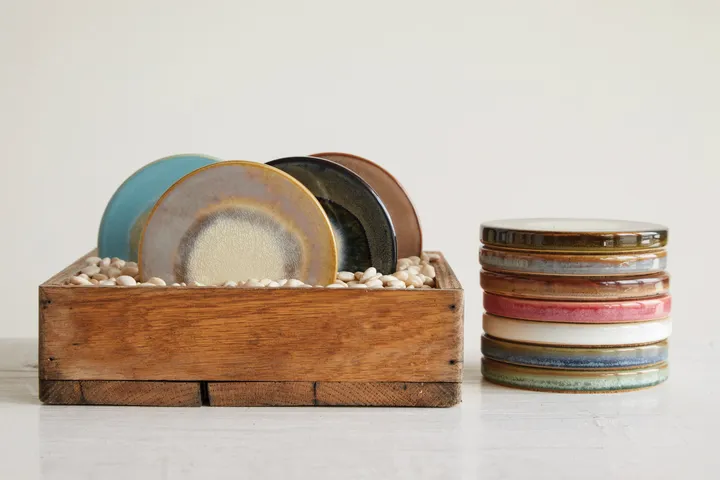 Storied Home Multicolor Stoneware Trivets