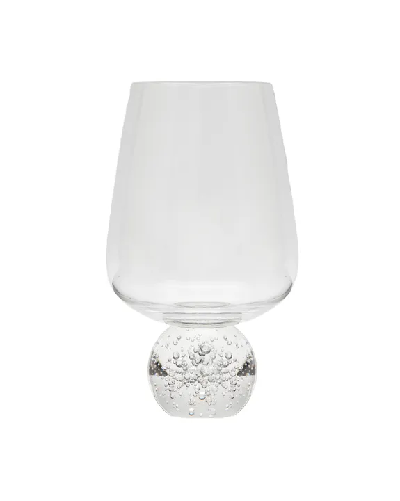 Classic Touch Wine Glasses On Crystal Ball Pedestal