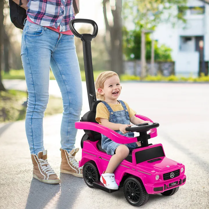 Gbruno Store 3-In-1 Ride on Push Car Mercedes Benz G350 Stroller Sliding Car