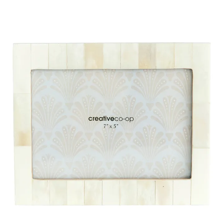 Storied Home White Resin Photo Frame