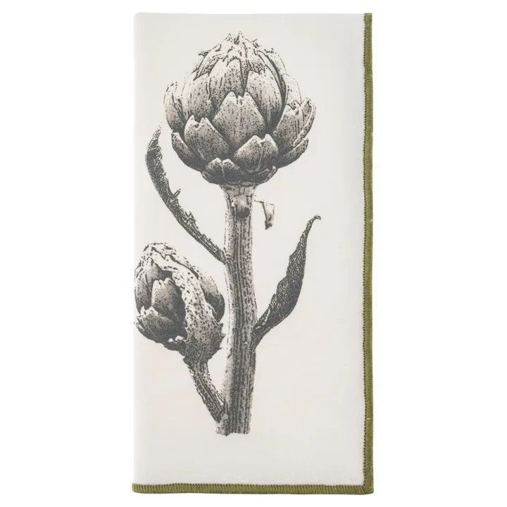 Karma Artichoke Merrowed Edge Dinner Napkins