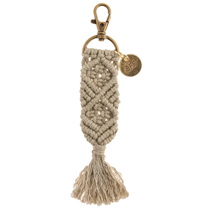 Karma Macrame Keychains