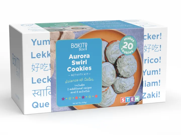 BāKIT Box Aurora Swirl Cookies Activity Kit