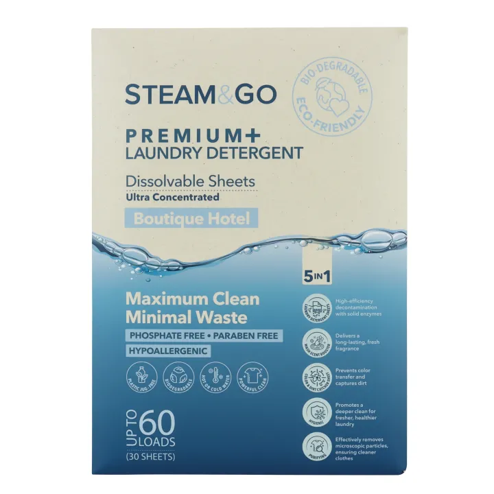 steam & go Laundry Sheets