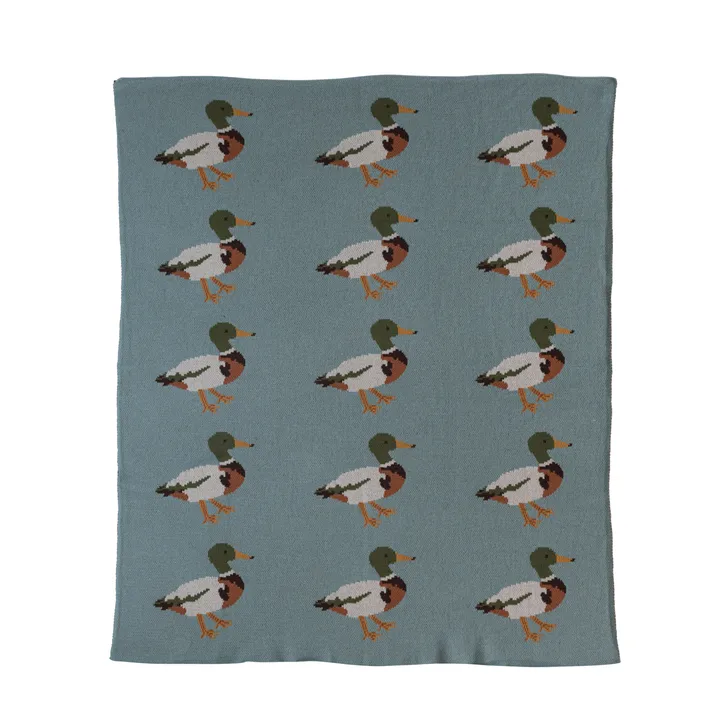 Storied Home Soft Cotton Knit Blanket