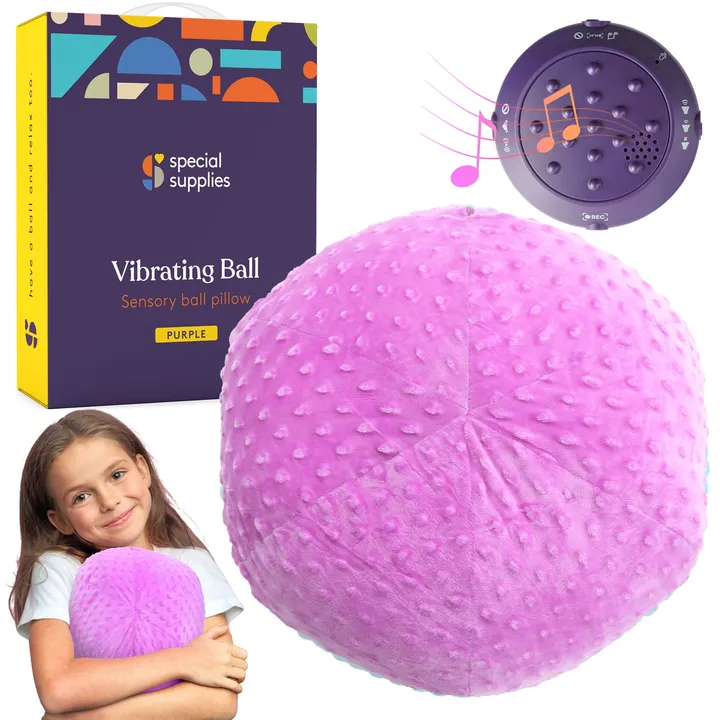 Special Supplies Sensory Vibrating Ball Pillow With Music And Voice Recording