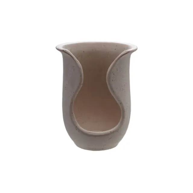 Storied Home Stoneware Speckled Spoon Holder with Reactive Glaze