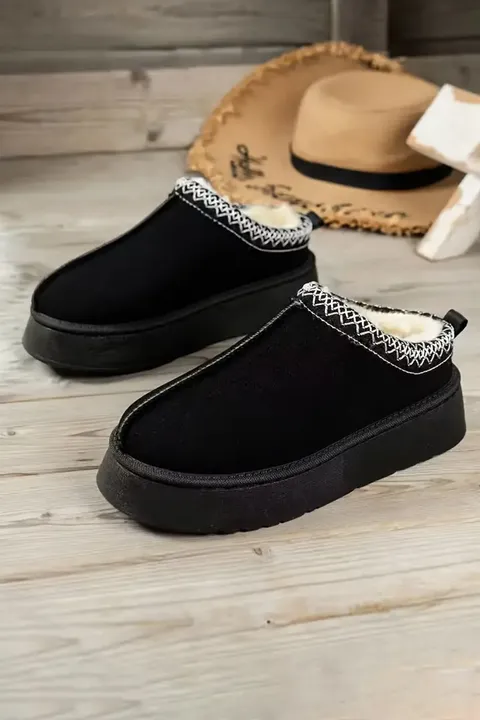 Threaded Pear Apparel Jade Suede Plush Lined Snow Boots
