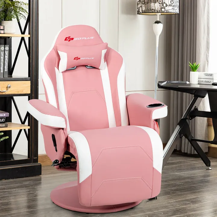 Directdeals Ergonomic High Back Massage Gaming Chair With Pillow