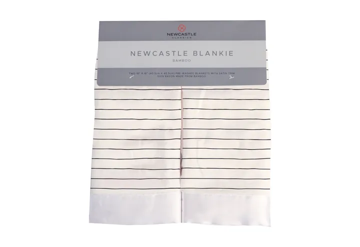 Newcastle Classic Pencil Stripe Bamboo Muslin Security Blankie