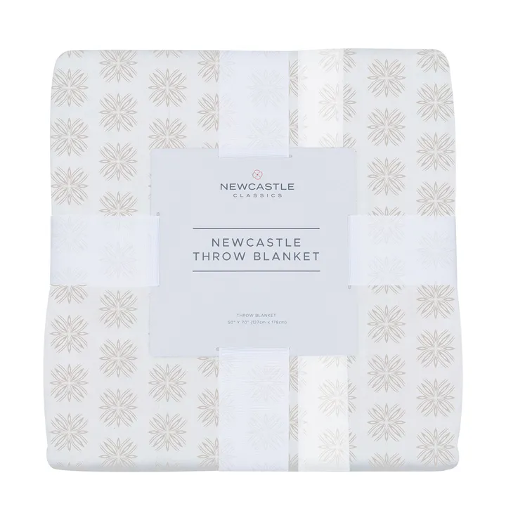 Newcastle Classic Flower Child Cotton Newcastle Throw Blanket