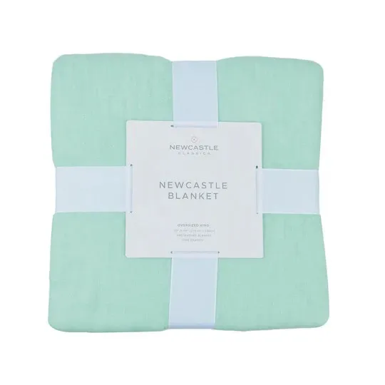 Newcastle Classic Seafoam Green Oversized King Luxury Bamboo Bed Blanket