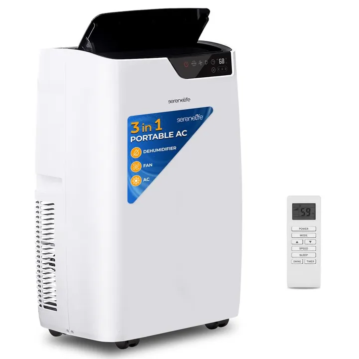 SereneLife Single Duct Portable Air Conditioner - 12000 Btu Cooling Capacity