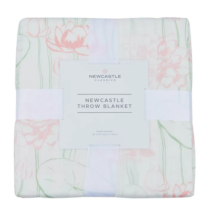 Newcastle Classic Water Lily Bamboo Throw Blanket