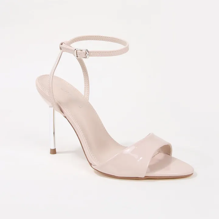 Berness Evana Glossy Anke Strap Stiletto Heels