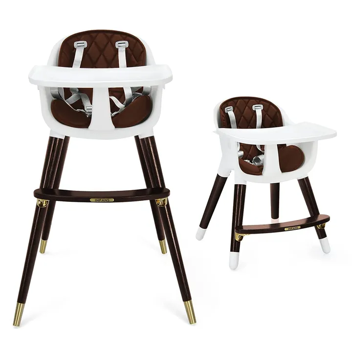 Gbruno Store 3-In-1 Adjustable Baby High Chair With Soft Seat Cushion For Toddler