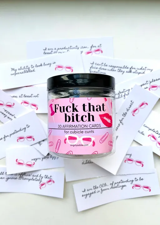 Angsty Addie Toxic Office Affirmation Jar