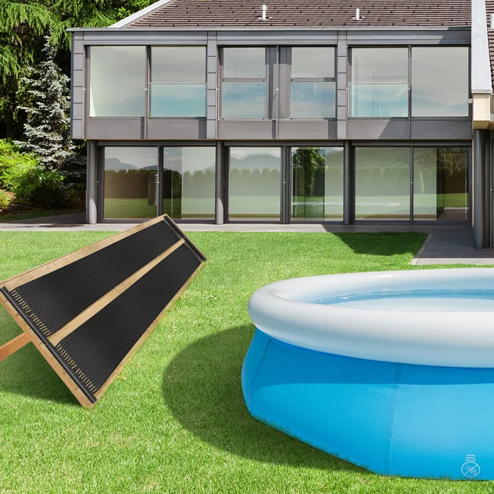 Directdeals 2 Pieces 10/16.4/20 Ft Weatherproof Solar Swimming Pool Heating System