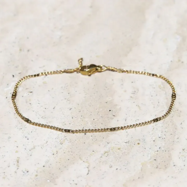 Lovepray Jewelry Lux Gold Plated Chain Anklet