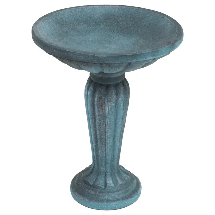 Sunnydaze Grecian Garden Reinforced Concrete Bird Bath