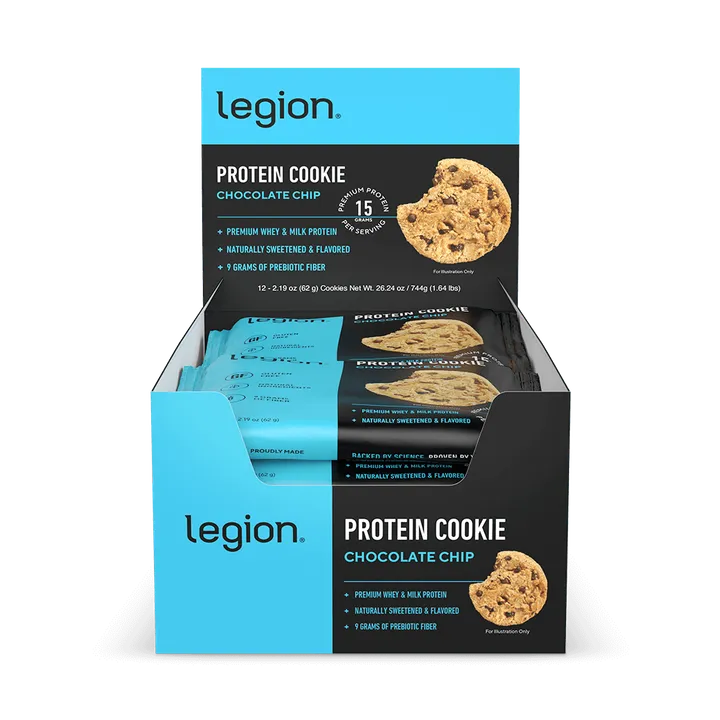 Legion Natural High-Protein Cookies - Box of 12