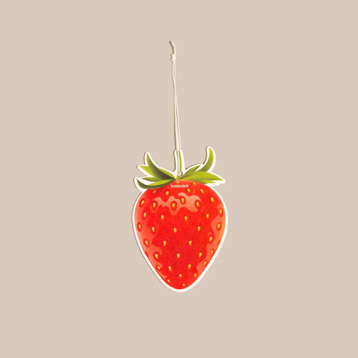 Homesick Strawberry Season Car Freshener