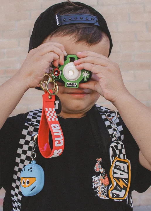 Little Trouble Camera Keychain - Superdope