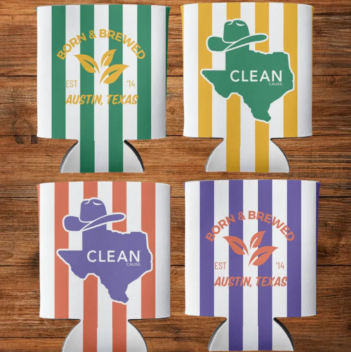 CLEAN Cause Born & Brewed Koozies