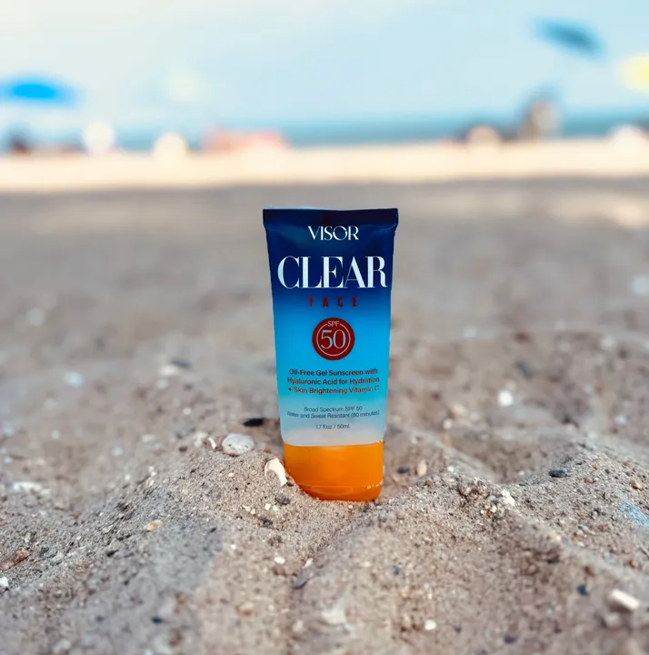 Visor Skincare Visor Clear Face Gel | Oil-Free SPF 50 Sunscreen