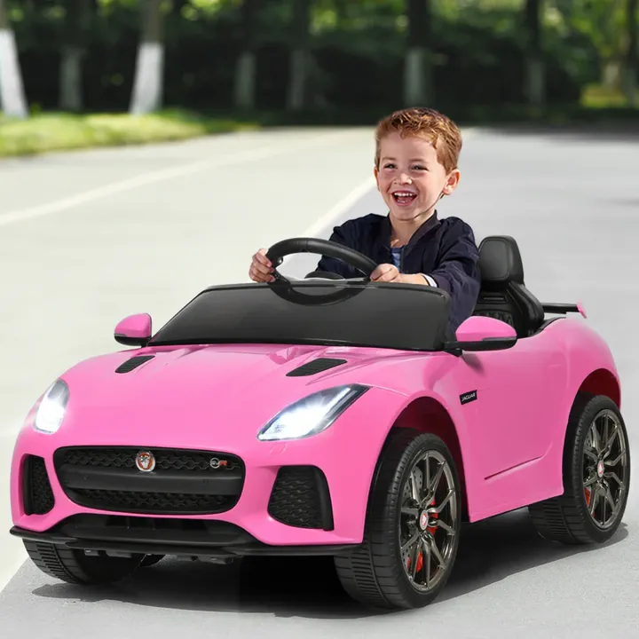 Gbruno Store 12V Jaguar F-Type SVR Licensed Kids Ride On Car