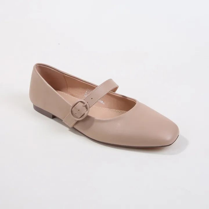 Berness Bona Classic Faux Leather Mary Jane Flats