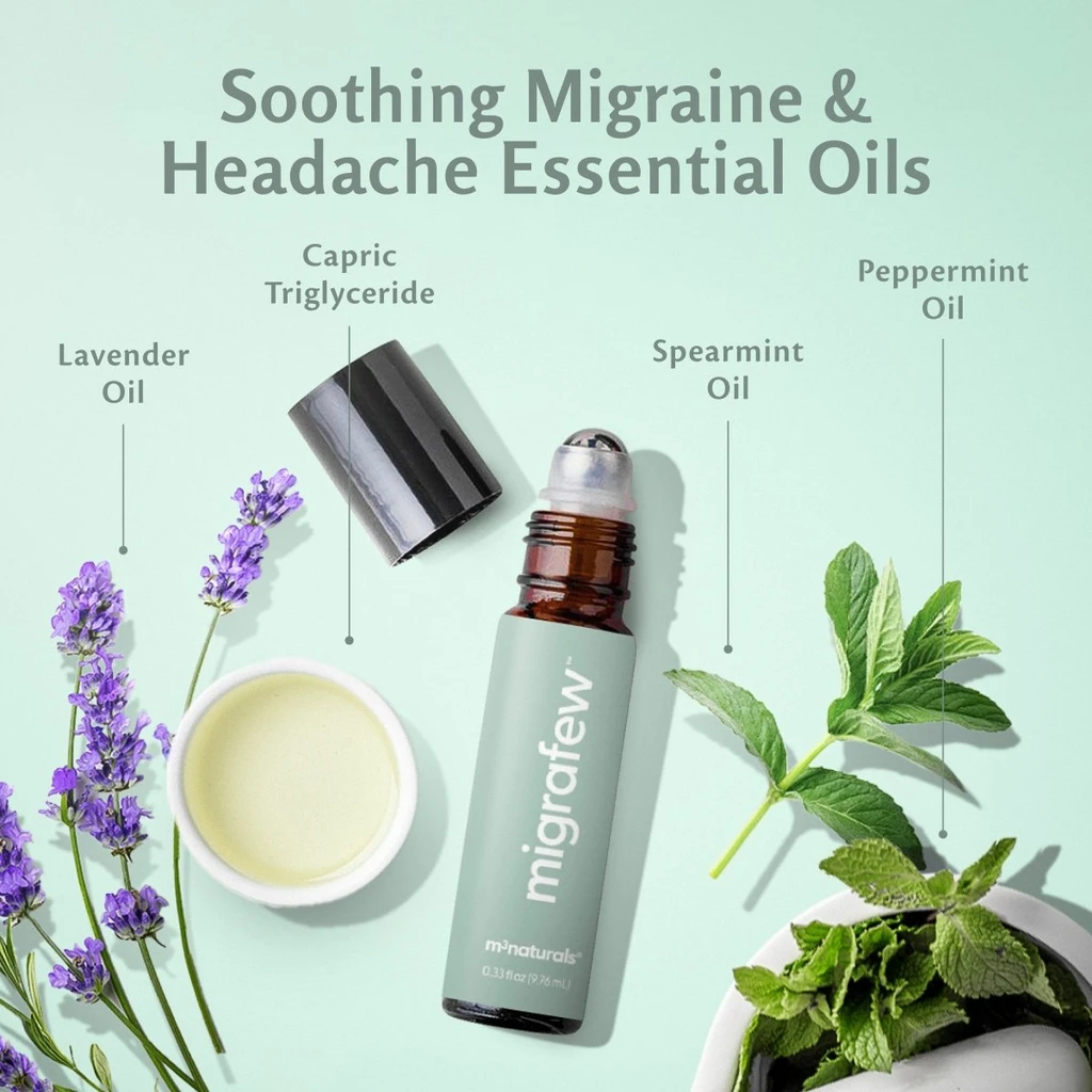 M3 Naturals MigraFew Aromatherapy Migraine Roll On