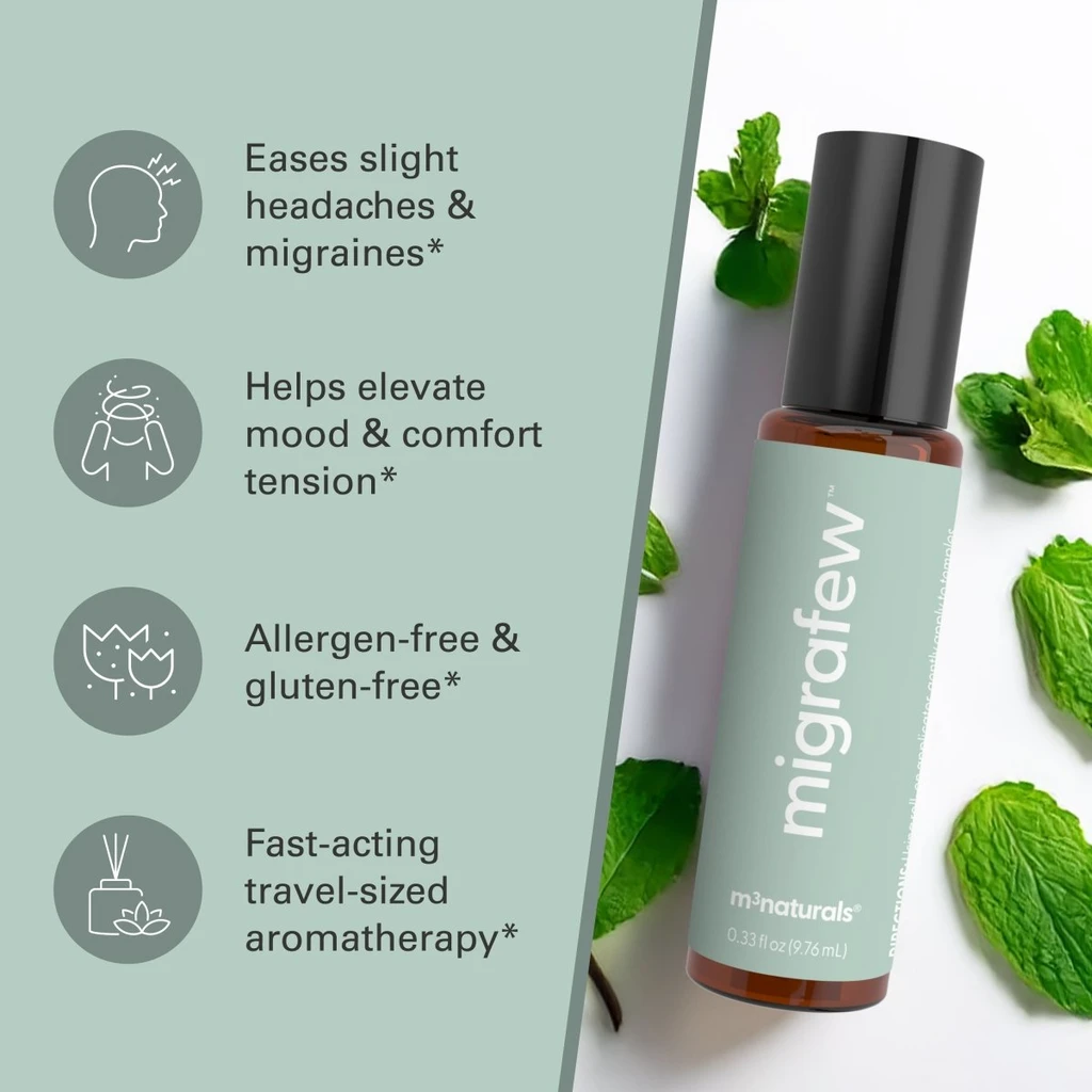 M3 Naturals MigraFew Aromatherapy Migraine Roll On