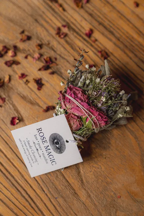 Anima Mundi Apothecary Rose Magic Mini Wand | Heart Opening Smoke Bundle