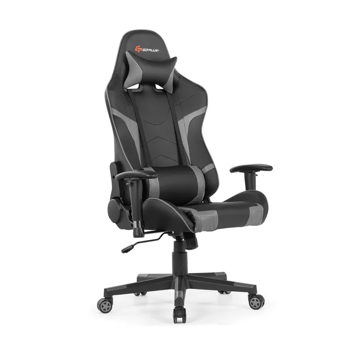 Directdeals Reclining Swivel Massage Gaming Chair With Lumbar Support
