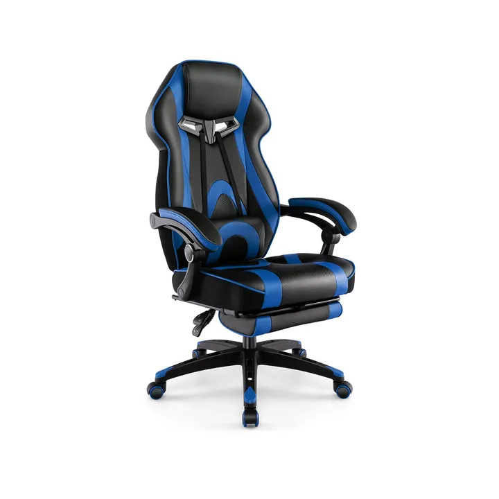 Directdeals Gaming Chair Racing Style Swivel Chair With Footrest
