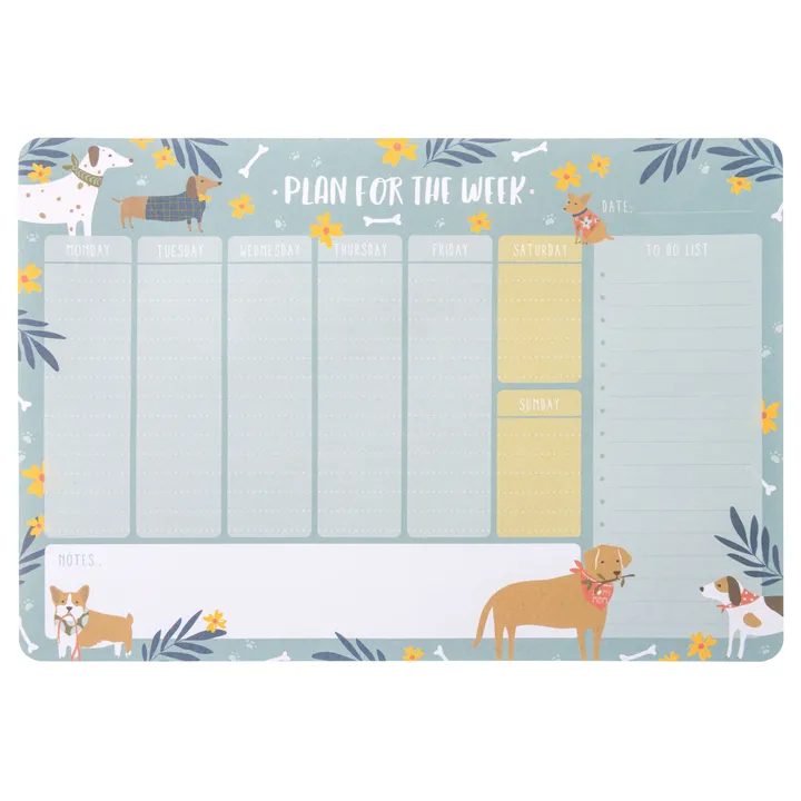 Karma Dog Weekly Desk Pads