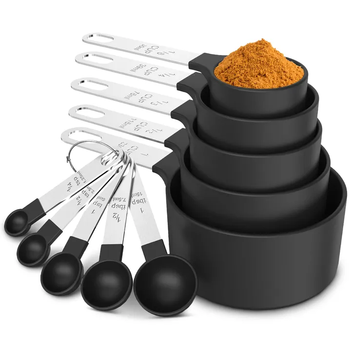 Cheer Collection Measuring Cups And Spoons Set For Accurate Cooking And Baking