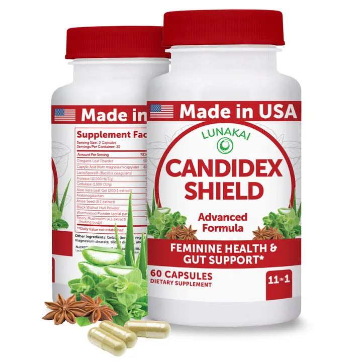 Lunakai Candida Cleanse & Detox for Gut Health Support