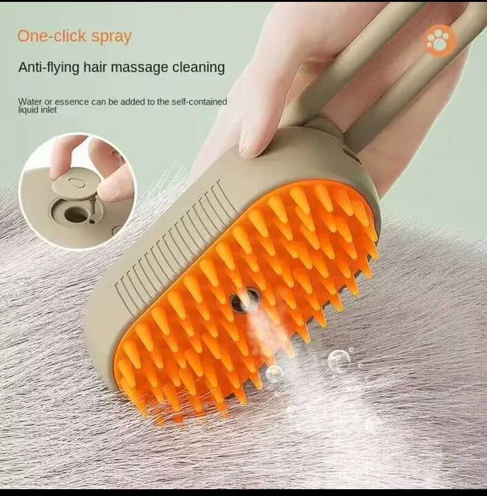Besteria  3-in-1 Steamy Pet Grooming Brush