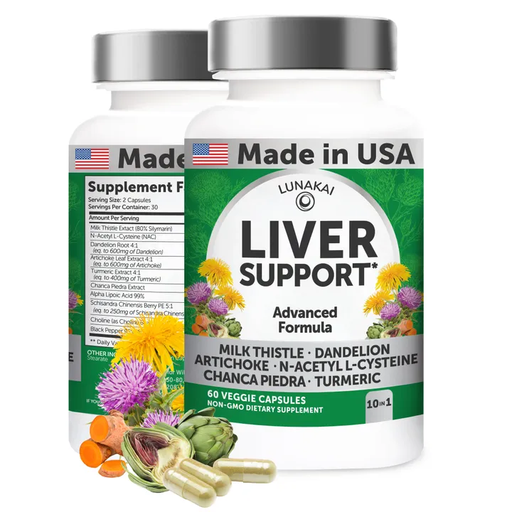 Lunakai Liver Cleanse & Repair – Daily Detox Support, 60 Capsules