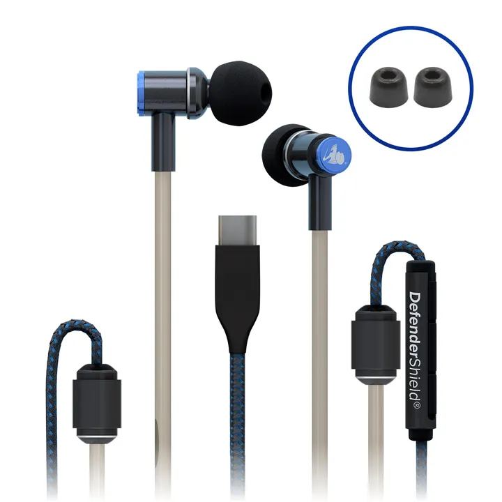 DefenderShield EMF Radiation-Free Earbuds With Memory Foam Ear Tips