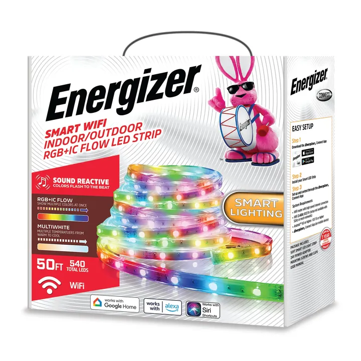 energizer connect Smart Outdoor Sound Reactive LED Light Strip