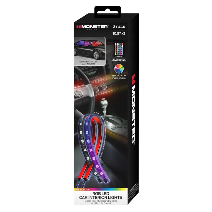Monster Illuminessence Bluetooth Car Interior LED Accent Lights