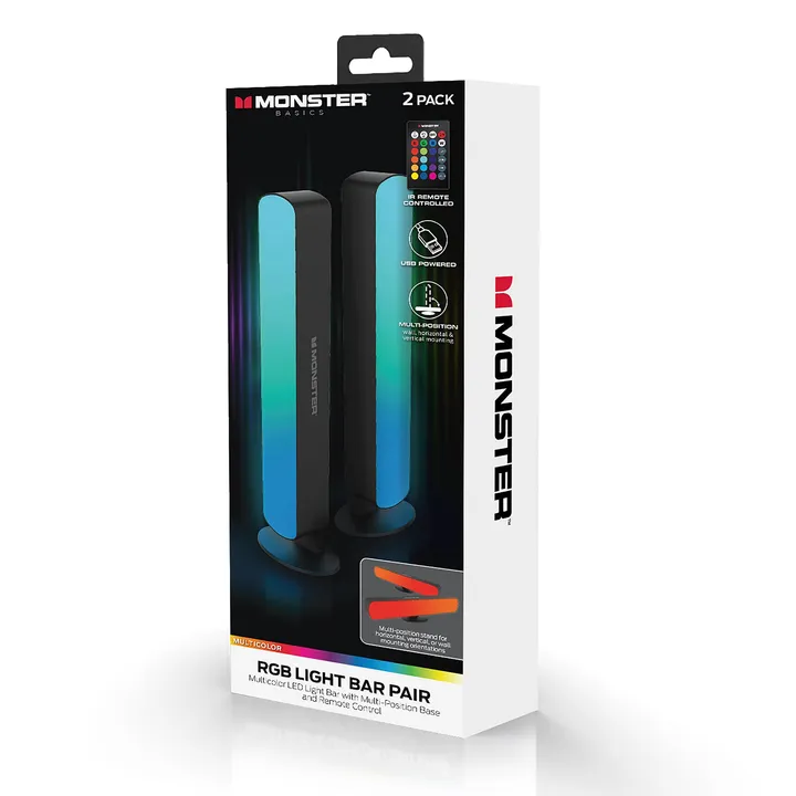 Monster Illuminessence LED Light Bar With Multi-Position Base