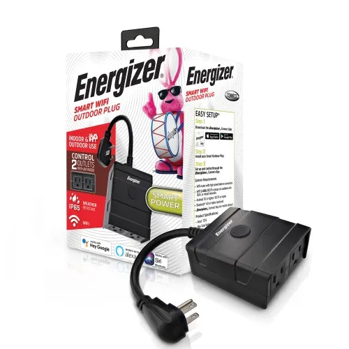 energizer connect Smart Outdoor Remote Access 2 Plug