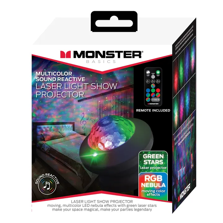 Monster Illuminessence Sound Reactive Laser Light Show Projector